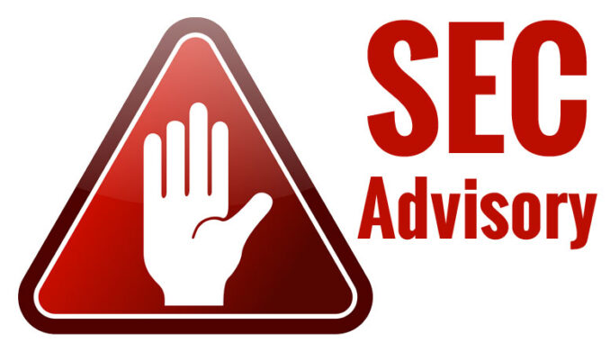 SEC Advisory